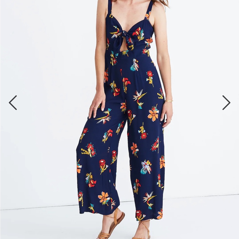 Madewell plumeria jumpsuit in bird of paradise